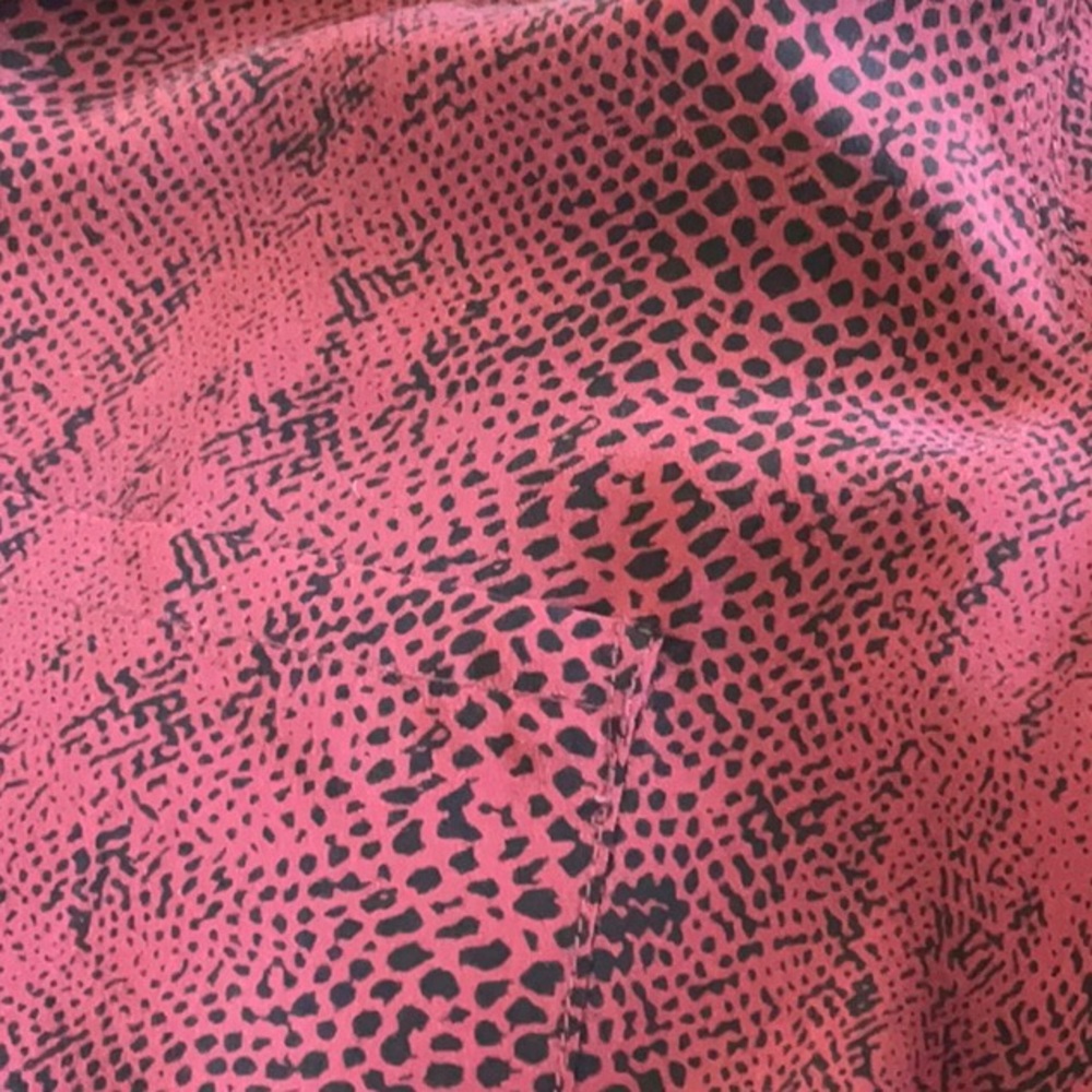 Rebel Red Python Silk Blouse By Rails - image 5